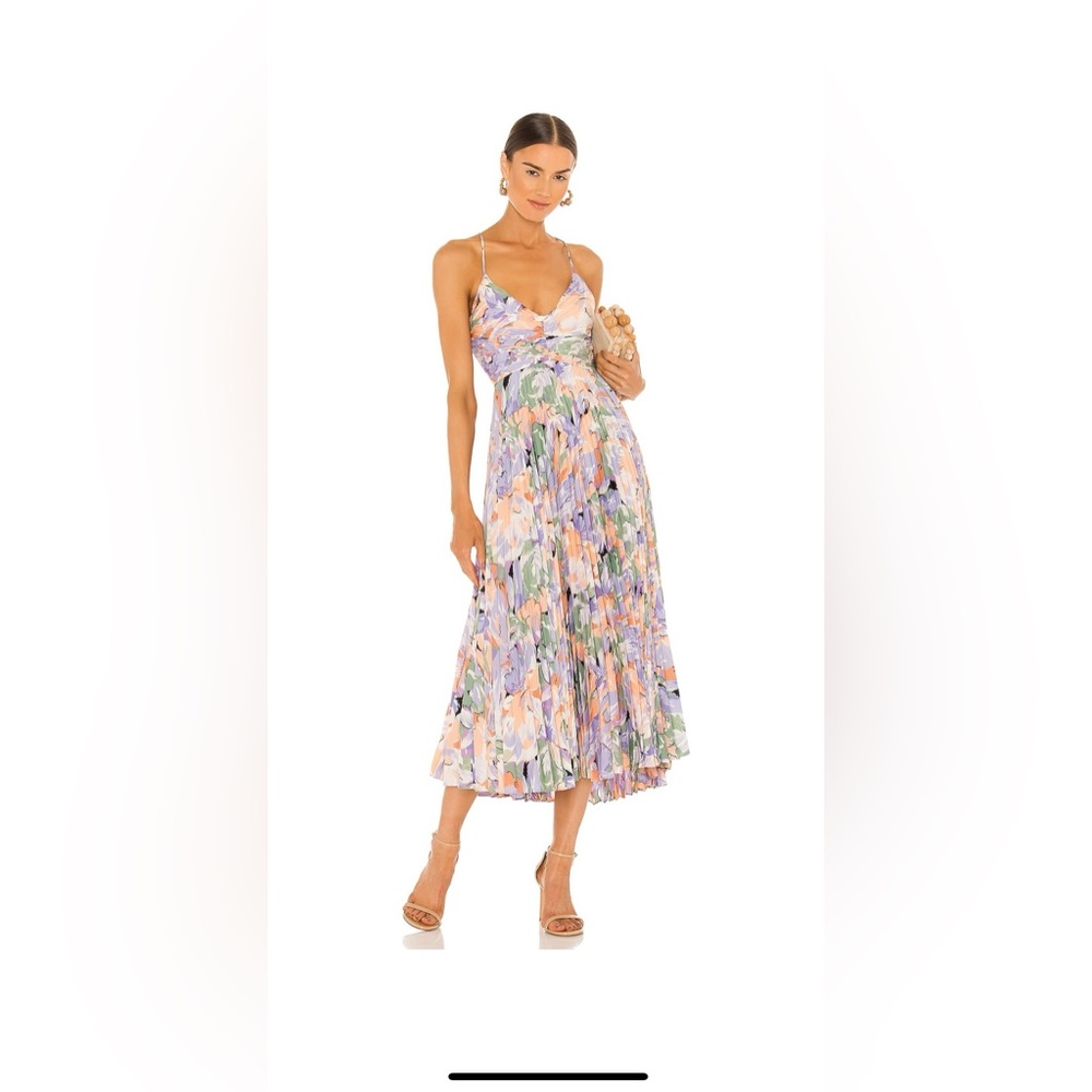 ASTR The Label Blythe floral plisse dress. Used only once, is in perfect shape